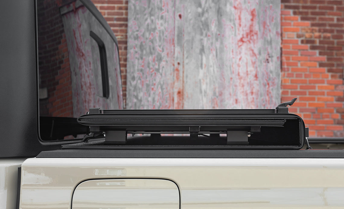 ACCESS Covers Tonneau Cover, 2 Folds/3 Panels, Black Urethane Finish, Aluminum - B3050099