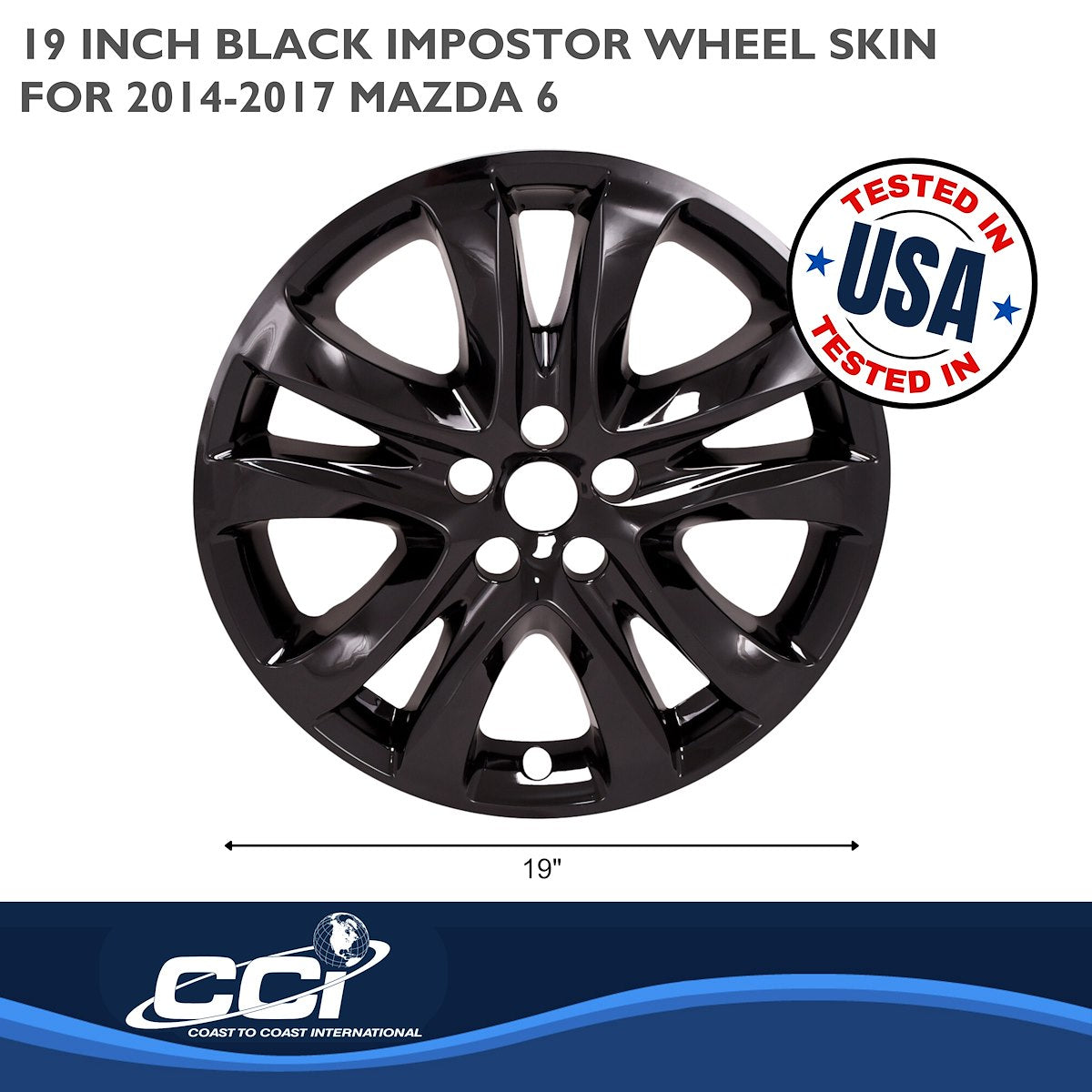 Coast2Coast Wheel Skins & Styled Wheel Covers IMP472BLK product image 2