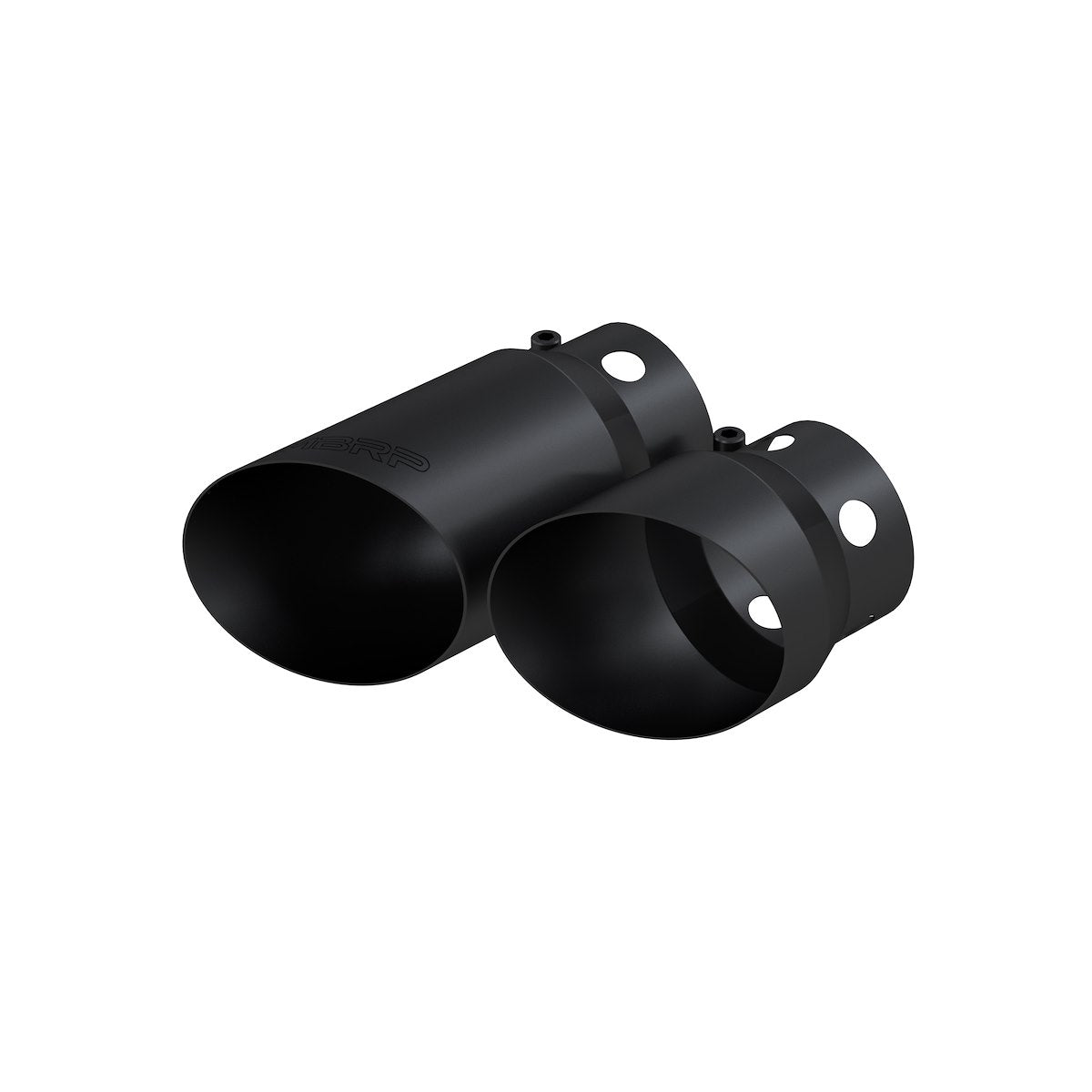 MBRP Exhaust Tail Pipe Tip, 4 in Diameter Inlet, 5 in Diameter Inlet, Black Coated T304 Stainless Steel, Set Of 2 - T5111BLK