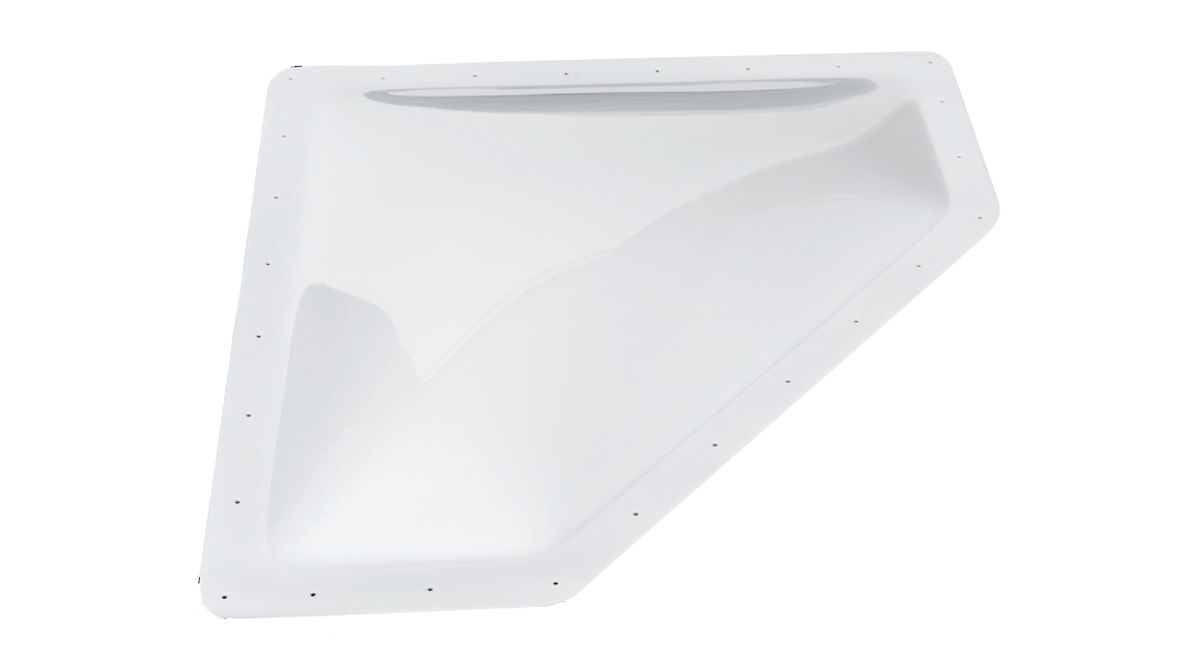 Icon Skylight, 4 in High Bubble Type Dome, For 28 in Length x 10 in Width Opening, 32 in Length x 13 in Width Flange - 01869