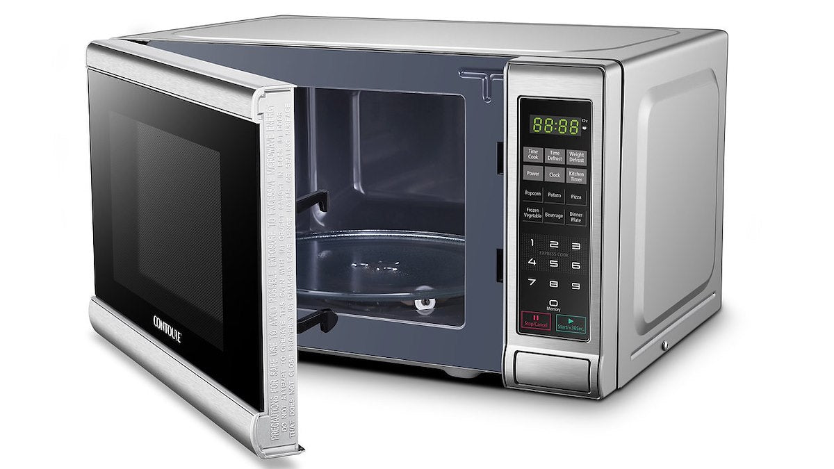 Contoure Microwave Oven, 0.7 Cubic ft Capacity, 700 Watts Cooking Power/1150 Watts Input Power, 10 in Height x 17 in Width x 13 in Depth - RV-787S