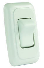 JR Products Multi Purpose Switch, 1.625 in x 1.250 in Cutout, White - 12005