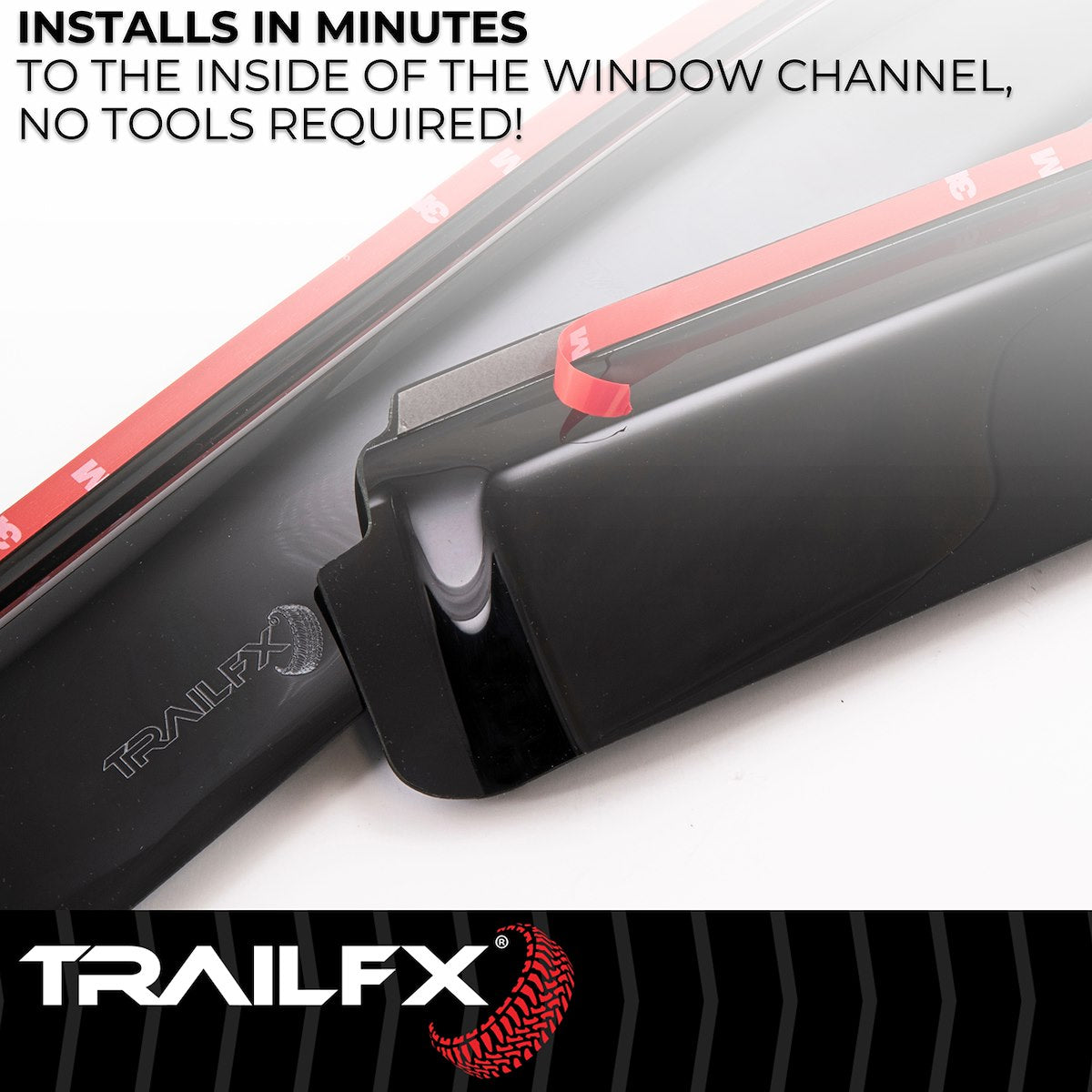 TrailFX Rainguard, TFX 4-PC Window Vents, Set Of 4 - 4812IC