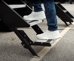 MOR/ryde Entry Step, 19-1/2 in Width x 7 in Depth, With 9 in Rise, Aluminum - STP54-076