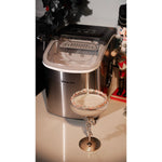 Magic Chef Ice Machine, 8.7 in Width x 11.4 in Height x 11.6 in Depth Overall Dimension, Produces Up To 27 lb Ice Per Day, Stainless Steel - MCIM27ST