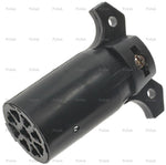 Pollak Trailer Wiring Connector, 9 Way Round Plug Side - 12-906
