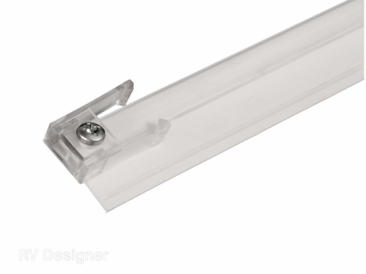 RV Designer Window Curtain Track, Use With RV Designer Window Curtain Glider Tape Part Number A115, 45 in Length - A202