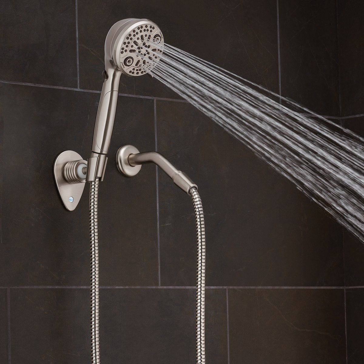 Oxygenics/ ETL Shower Head, Hand Held With 72 in Hose, With 5 Function Spray Settings, 3-3/4 in Outer Diameter - 87464