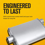 Dynomax Exhaust Muffler, 14 in Body/15-1/2 in Overall Length - 17711