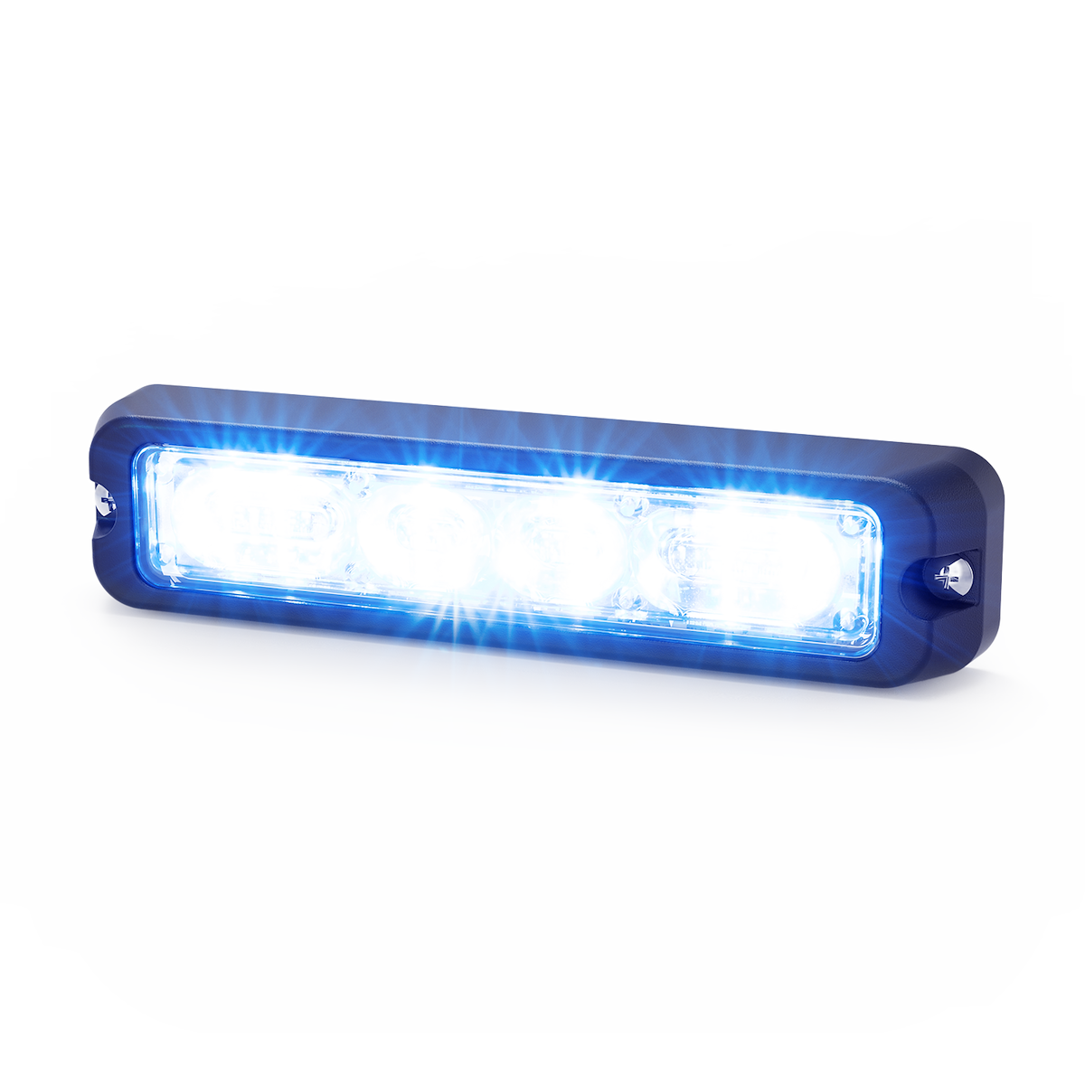 Ecco Electronic Warning Light, ED3712 SERIES, 5.2 in Width x 0.8 in Depth x 1.2 in Height, LED - ED3712AB