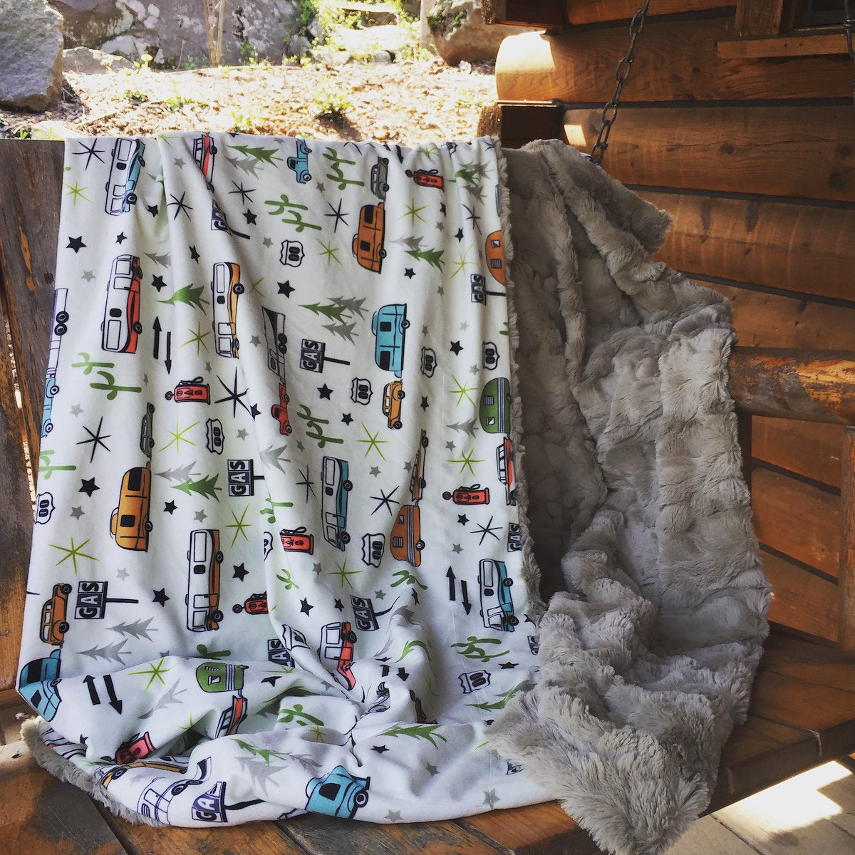 Camp Casual Blanket, 60 in Length x 50 in Width - CC-005RTG