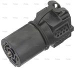 Pollak Trailer Wiring Connector Adapter, 7-Blade Vehicle End Socket to Dual 5-Way/4-Way Flat Connections, 3-1/4 in Harness - 7WB-178PFV