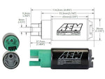 AEM Electronics Fuel Pump Electric, 320 LPH at 43 PSI, 65 Millimeter Body/11.0 Millimeter Outside Diameter Inlet/, 13.5 V - 50-1220