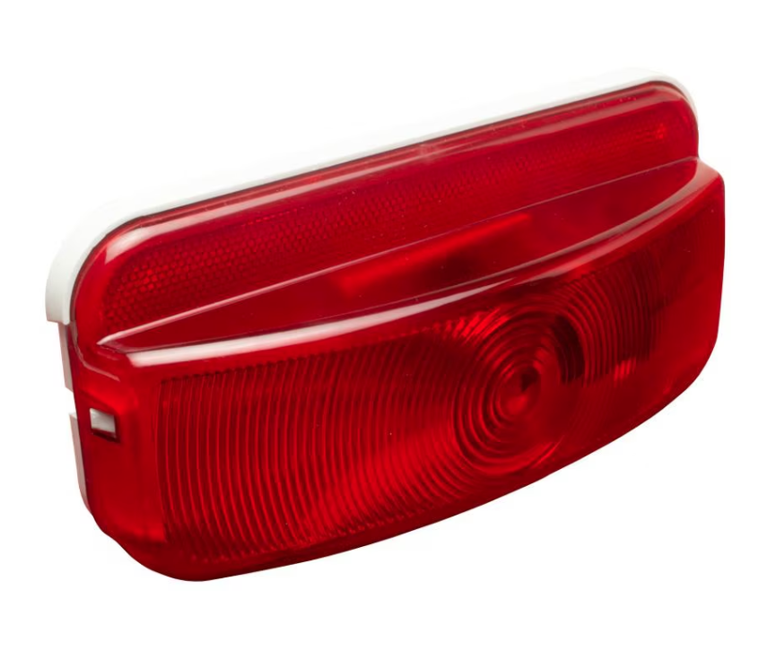 Creative Products Tail Light Assembly, Incandescent, Red Lens, White Housing - CMD-003-81