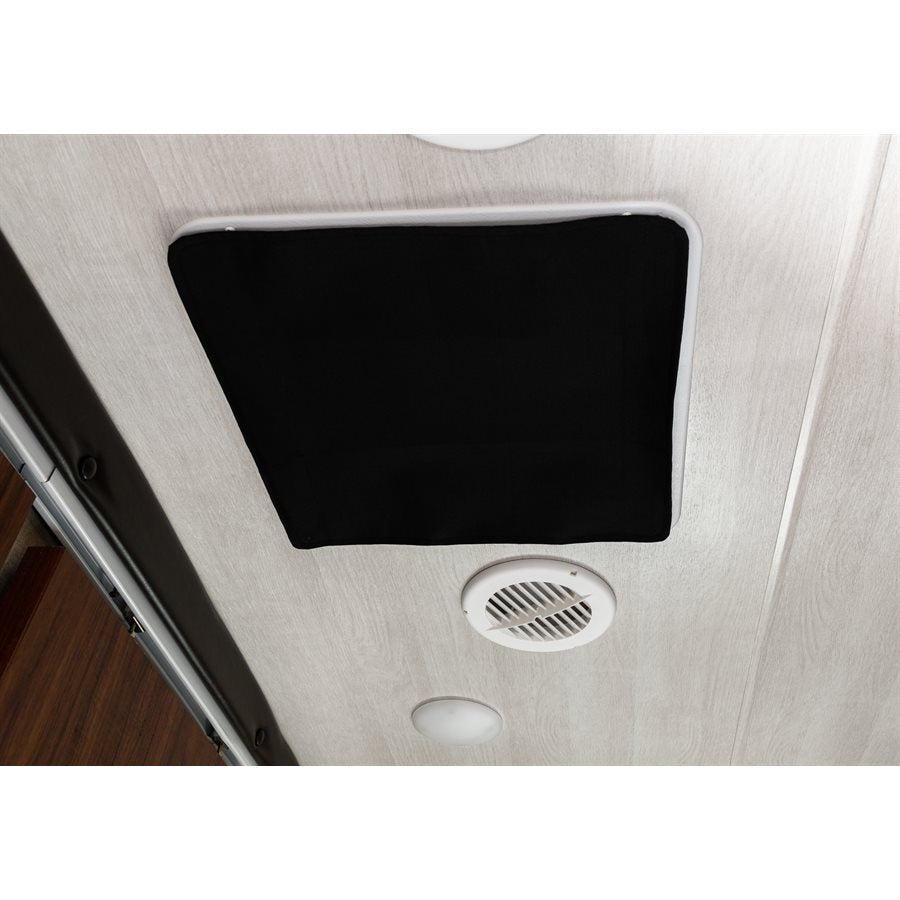 Camco Roof Vent Insulation, For 14 in x 14 in Vents, 16-1/4 in Length x 16-1/4 in Width, Black Nylon Ripstop And Silver Reflective Backing - 45149