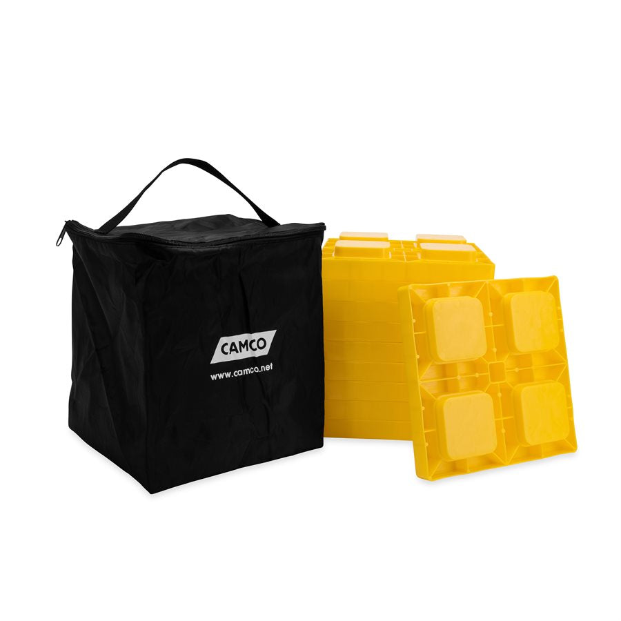 Camco Leveling Block, 8-1/4 in Length x 8-1/4 in x 1 Height, 4000 lb Capacity, Set Of 10 - 44505