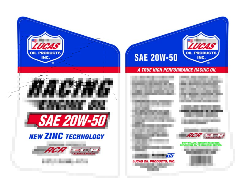 Lucas Oil Oil, SAE 20W-50, 5 qt Jug - 10621