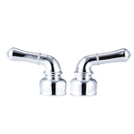 Dura Faucet Faucet Handle, Polished Chrome Plated, Set Of 2 - DF-RKC-CP