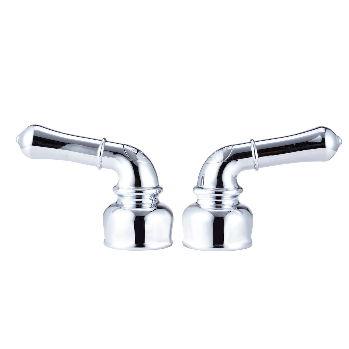 Dura Faucet Faucet Handle, Polished Chrome Plated, Set Of 2 - DF-RKC-CP