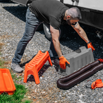 Camco Sewer Hose, 20 ft Hose Length, Black/Red - 43075