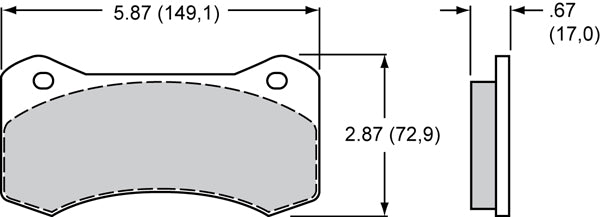 Wilwood Brakes Disc Brake Pads 150-9488K product image 2