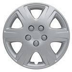 Coast2Coast Wheel Cover, 15 in, 6 Spoke, Spring Steel Clip, Set Of 4 - IWC42215S