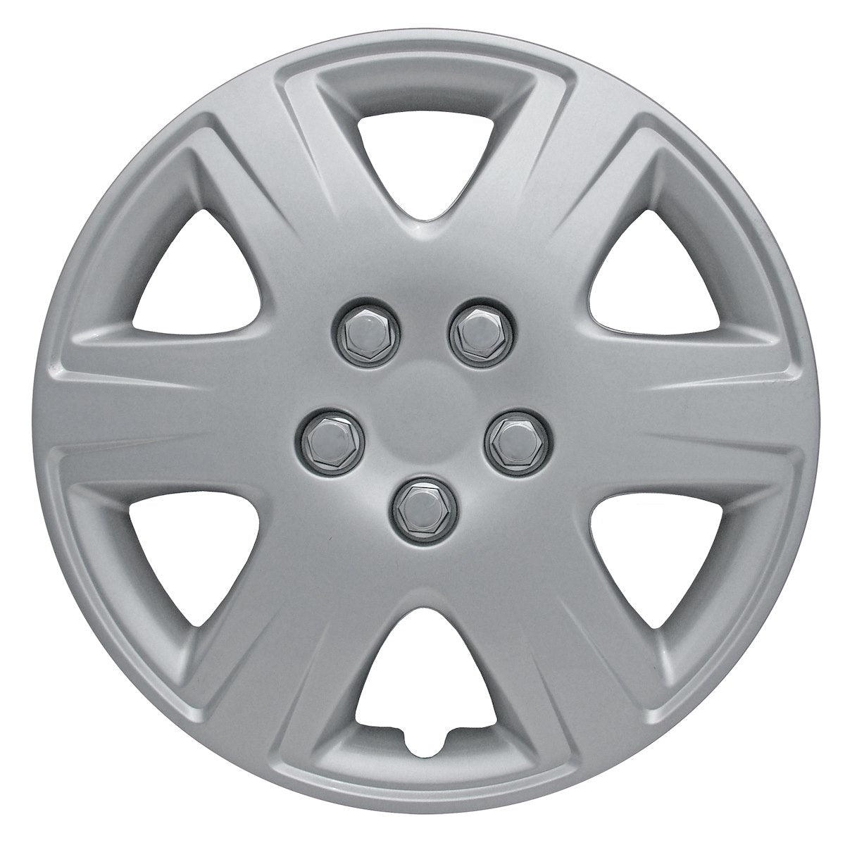 Coast2Coast Wheel Cover, 15 in, 6 Spoke, Spring Steel Clip, Set Of 4 - IWC42215S
