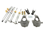 Bell Tech Lowering Kit, 2 in Front/2 To 3 in Rear Drop, Silver/Black - 984SP