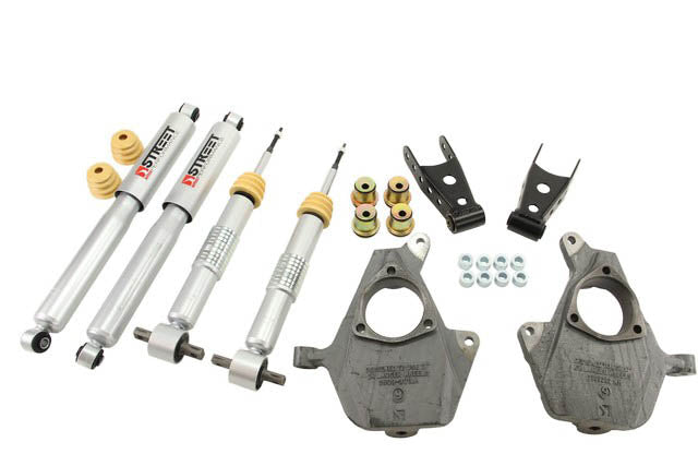 Bell Tech Lowering Kit, 2 in Front/2 To 3 in Rear Drop, Silver/Black - 984SP