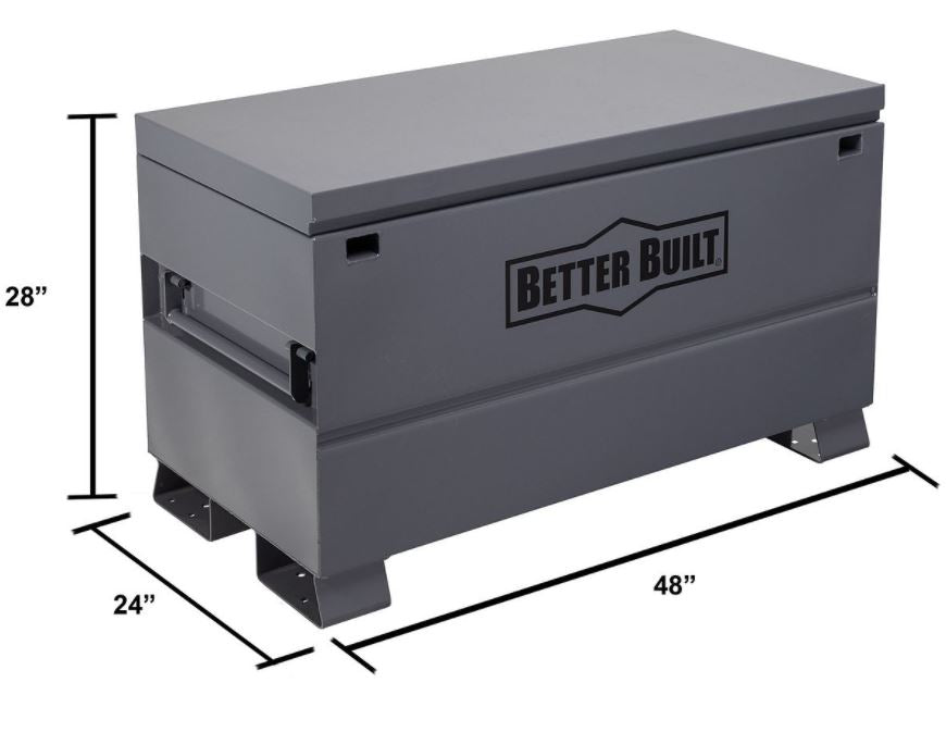 Better Built Company Tool Box, Steel, 48 in Length x 24 in Width x 28 in Height, 18.7 Cubic ft - 2048-BB