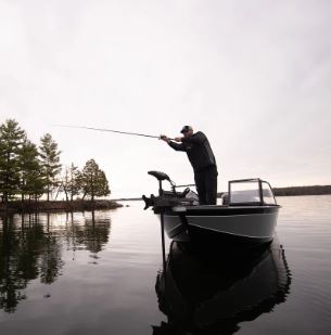 Minn Kota Trolling Motor, 55 lb Of Thrust, 54 in Shaft Length, 12 V - 1358350