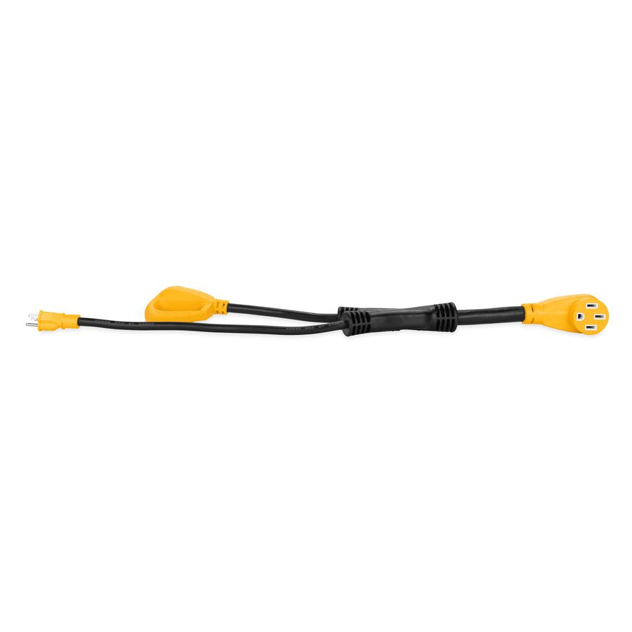 Camco Power Cord Adapter, For Providing Up To 45 amp To RV From 15 amp and 30 amp Outlets, 50 amp - 55025