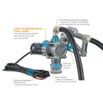 GPI Liquid Transfer Tank Pump, EZ-8, 12 V AC, Up To 8 gal Per Minute - 137100-05