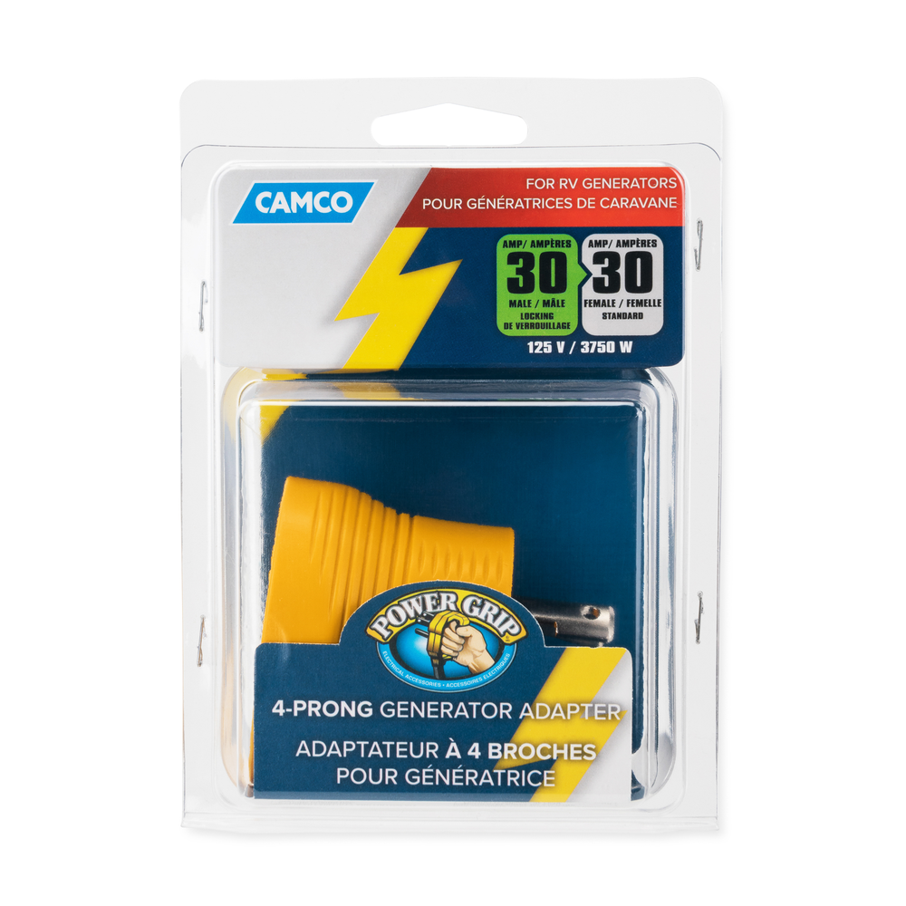 Camco Power Cord Adapter, 4 Prong Adapter - 55338