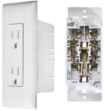 RV Designer Receptacle, 125 V AC, White - S831