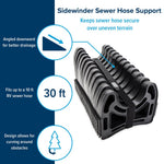 Camco Sewer Hose Support, Holds 30 ft Hose, Black - 43061