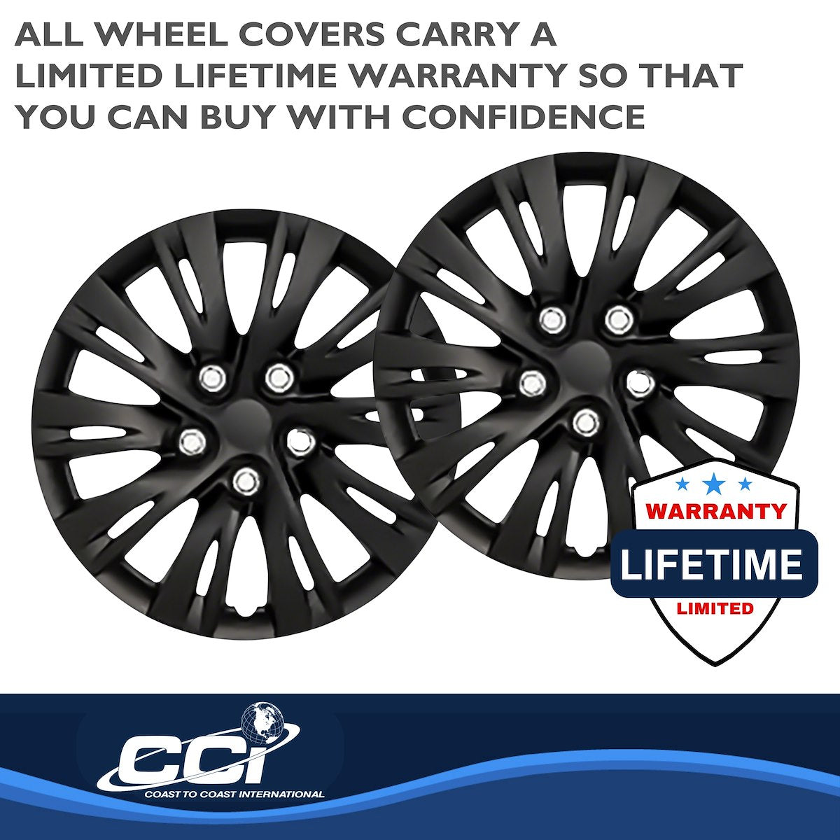 Coast2Coast Universal Wheel Covers IWC103715BLK product image 3