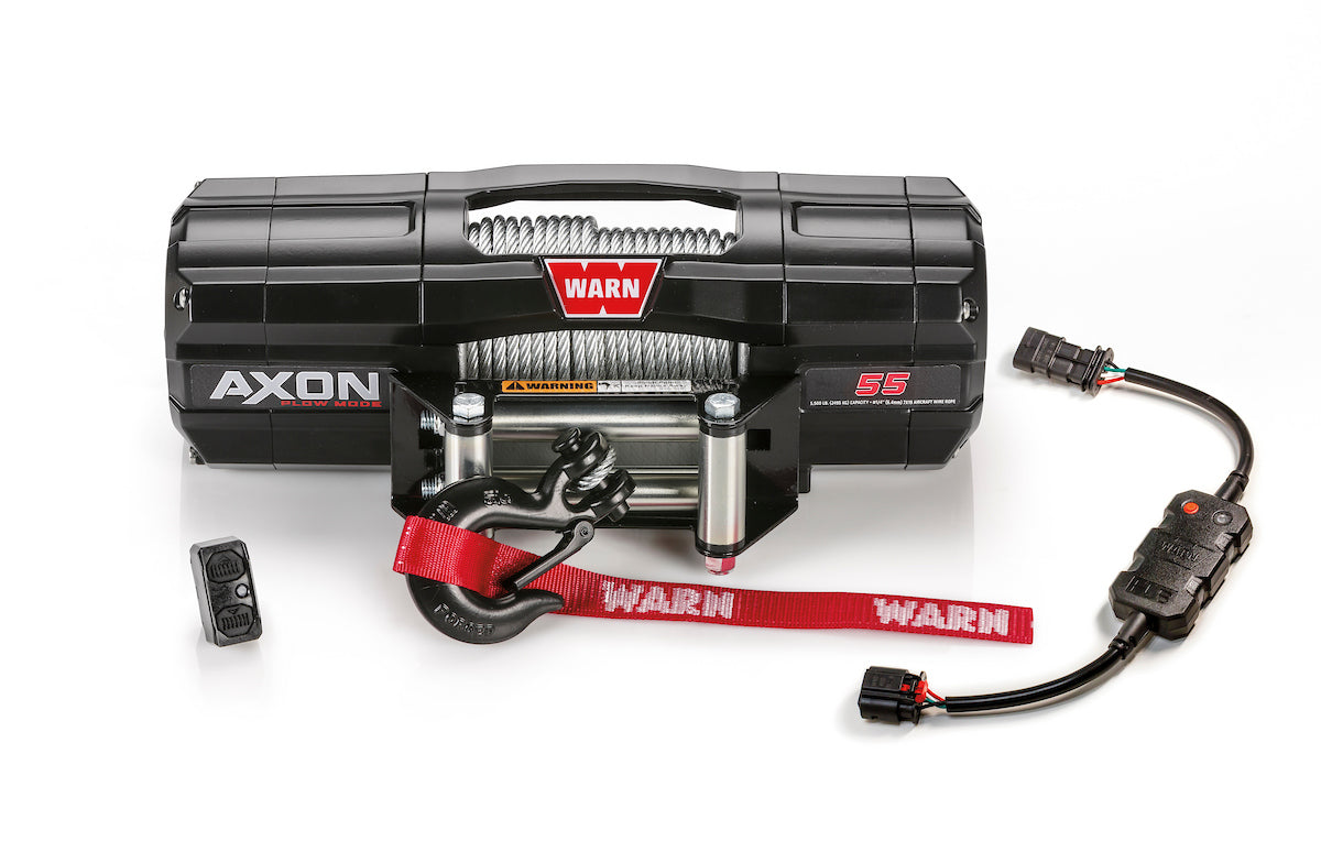 Warn Winch, AXON 55-S Series, 12 V Electric, 5500 lb Line Capacity - 110250