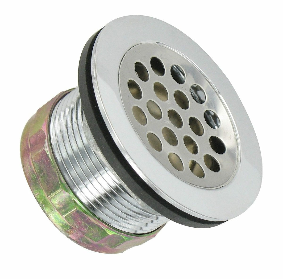 Valterra Waste Water Drain, Fits 1-3/4 in Drain Hole and 1-1/2 in P-Traps, With 2-1/2 in Stainless Steel Flange - A01-2012VP