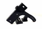 JR Products Screen Door Latch, 3 in Mounting Holes From Centre, Black - 10775