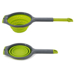 Progressive International Kitchen Strainer, Collapses To 1 in Thickness, 1.5 qt Capacity, With 10 in Expand Handle - PS-3508