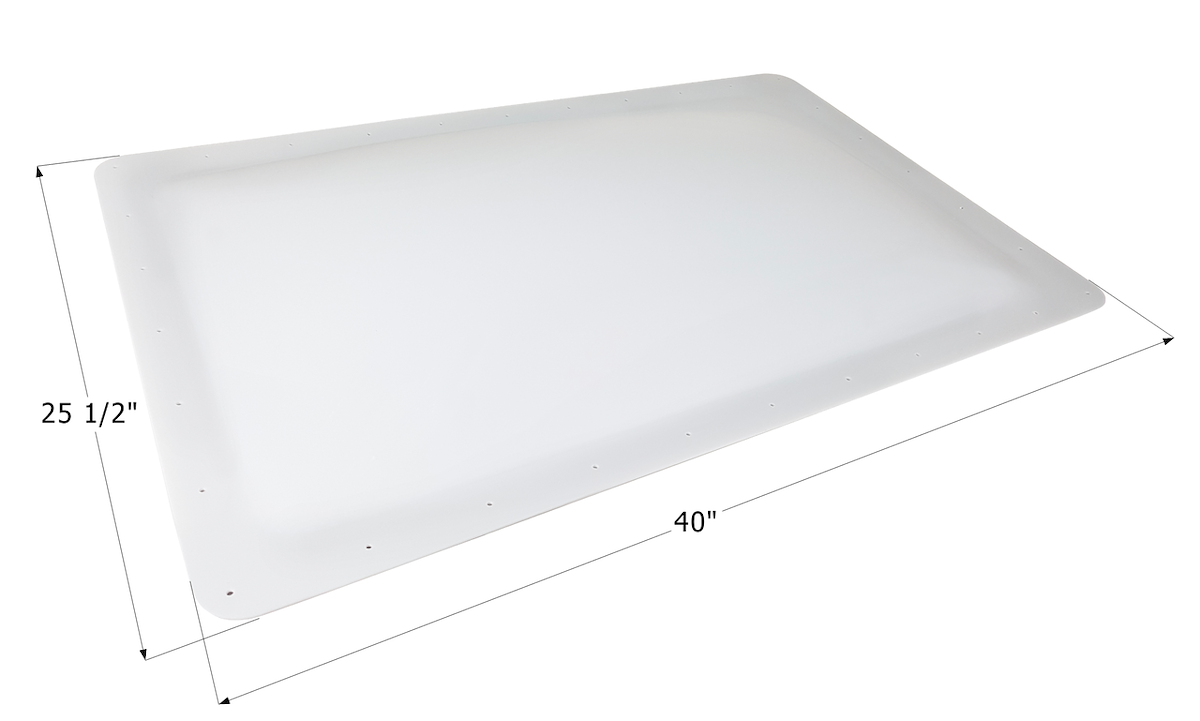 Icon Skylight, 4 in High Bubble Type Dome, For 36 in Length x 21-1/2 in Width Opening, 40 in Length x 25-1/2 in Flange Width - 14106