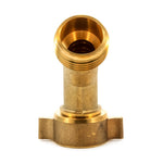 Camco Fresh Water Hose Connector, 45 degree Elbow With Gripper, Brass, Complies With CA and VT Regulations For Brass Content - 22605