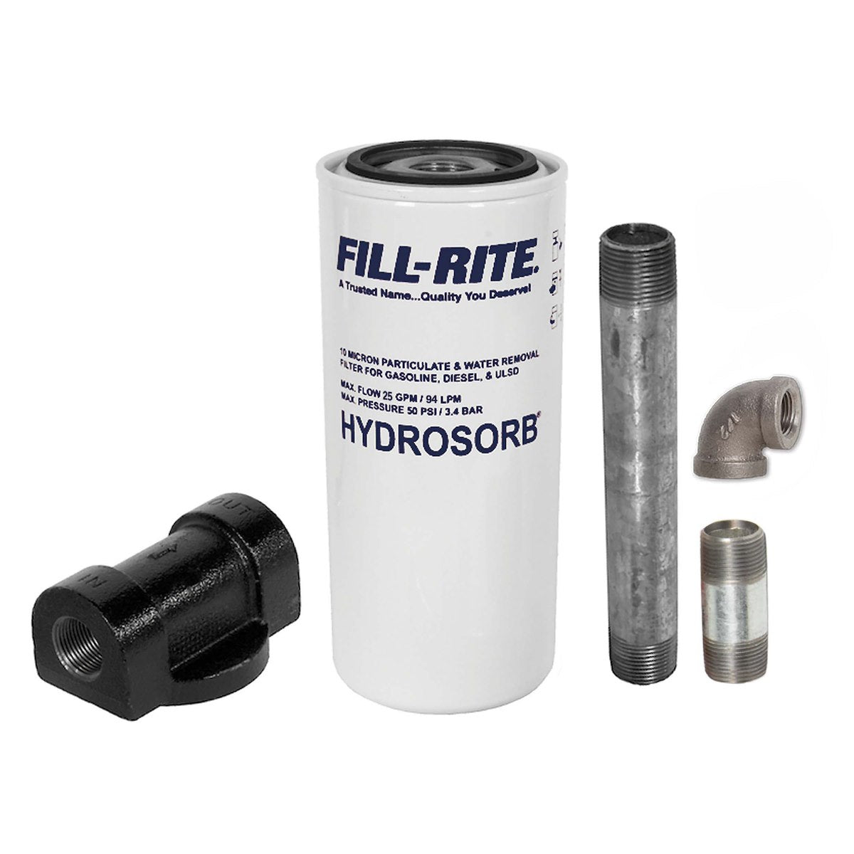 Fill-Rite Liquid Transfer Tank Pump Filter, Used For Fill Rite FR1210C/FR1202/FR610 Liquid Transfer Tank Pump, Filters To 10 Microns - 1210KTF7019