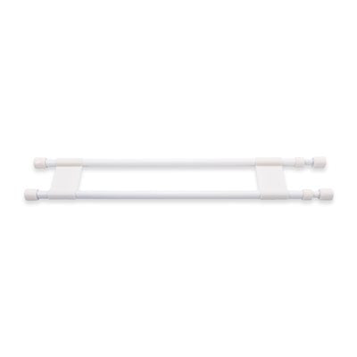 Camco Refrigerator Content Brace, Bar Extends From 19 in Length to 34 in Length, White Plastic - 44074
