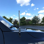 Recon Accessories Antenna Mast, 8 in Length, Chrome, Aluminum - 264ANTCH