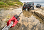 Factor 55 Winch Cable Shackle Mount, Fits 3/8 in Steel Cable/Synthetic Winch Rope, 16000 lb Load Capacity, Red - 00080-01