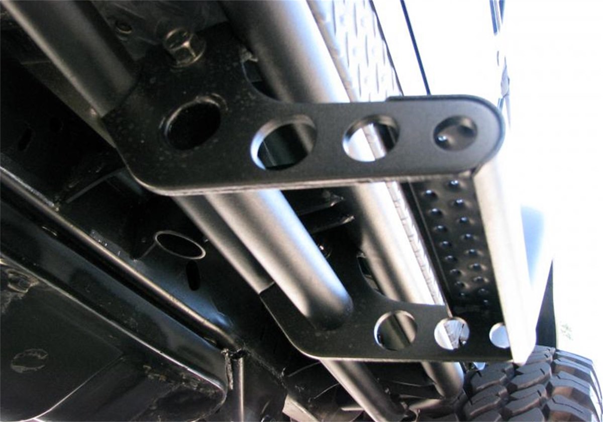N-Fab Rocker Panel Guard Step, RKR Series, Black, Steel, Set Of 2 - JPTS32