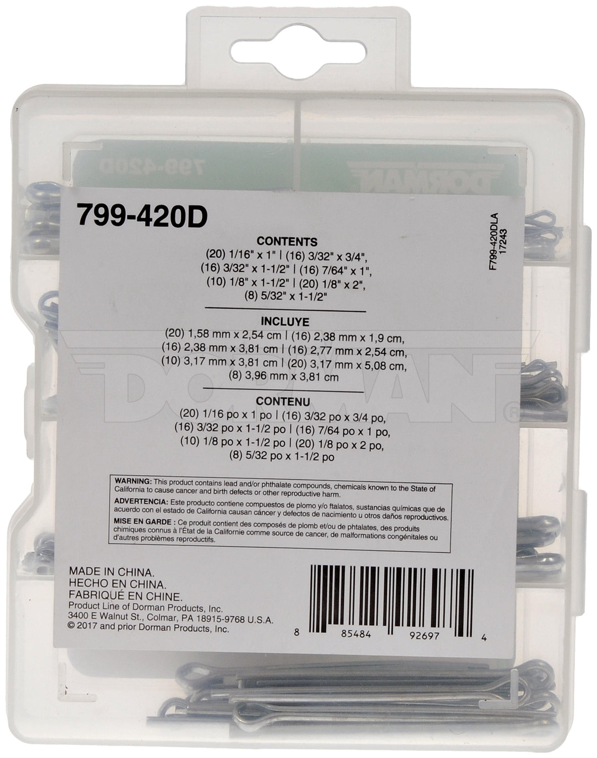 Dorman Automotive Fasteners & Retainers 799-420D product image 3