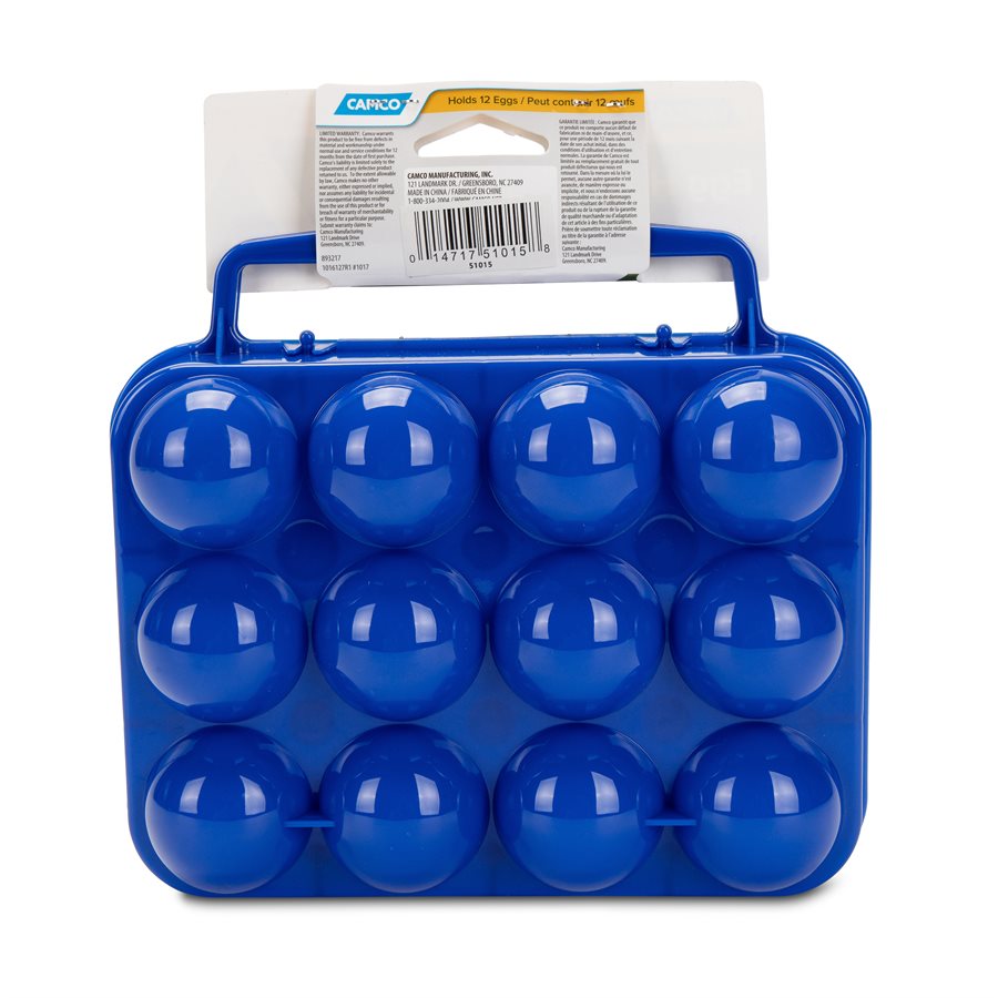 Camco Egg Holder, Holds 12 Eggs, Blue - 51015